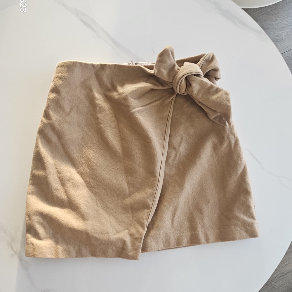 Wool Blend Mini Skirt
